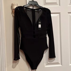 Fashion Nova Enjoy Yourself Bodysuit - Black